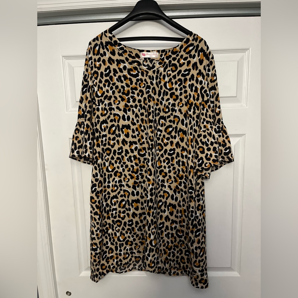Bueno Leopard Print Maxi Dress